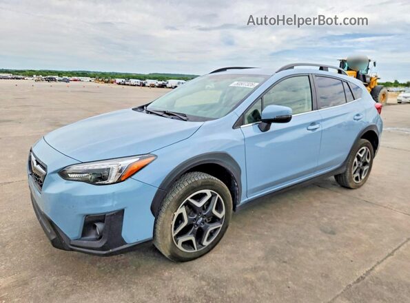 JF2GTAMC4K8280978 2019 SUBARU CROSSTREK Blue Առջևի ձախ երեք քառորդ տեսարան