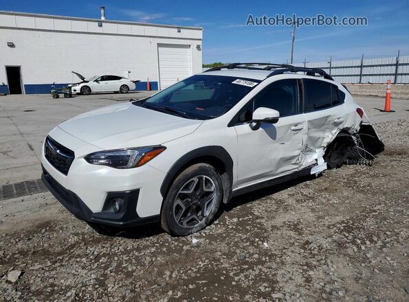 JF2GTAMC5KH301448 2019 SUBARU CROSSTREK White წინა მარცხენა ხედი სამი მეოთხედიდან