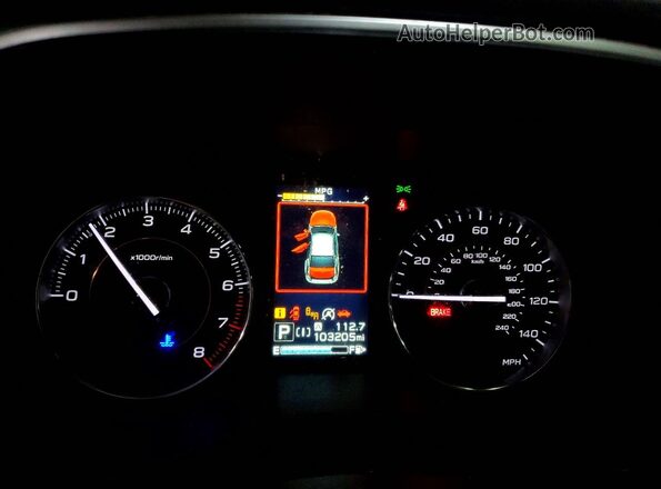 JF2GTAMC5L8277248 2020 SUBARU CROSSTREK Черный Вид щитка приборов