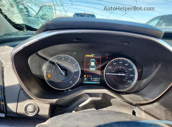 JF2GTAMC7JH262814 2018 SUBARU CROSSTREK Серый Вид щитка приборов