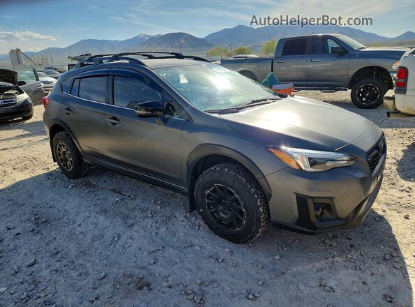 JF2GTAMC7JH262814 2018 SUBARU CROSSTREK Серый Передняя правая четверть