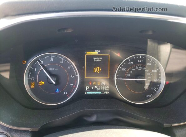 JF2GTAMC8L8263277 2020 SUBARU CROSSTREK Синий Вид щитка приборов