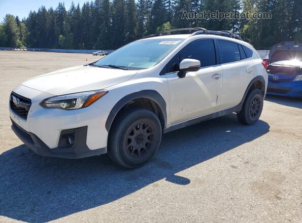 JF2GTAMC9KH241349 2019 SUBARU CROSSTREK White Առջևի ձախ երեք քառորդ տեսարան