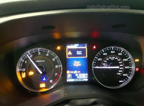 JF2GTAMC9L8235956 2020 SUBARU CROSSTREK Blue Instrument cluster view