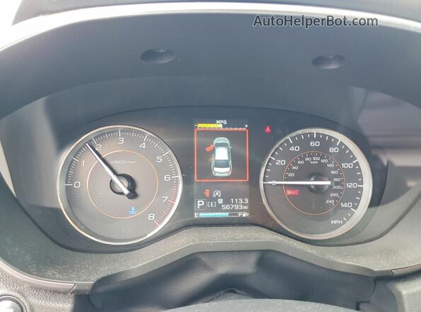 JF2GTAMC9L8252451 2020 SUBARU CROSSTREK Blue Widok zestawu wskaźników