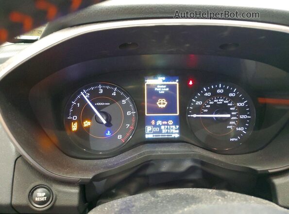 JF2GTAPC0P8252422 2023 SUBARU CROSSTREK Blue Vista del cuadro de instrumentos