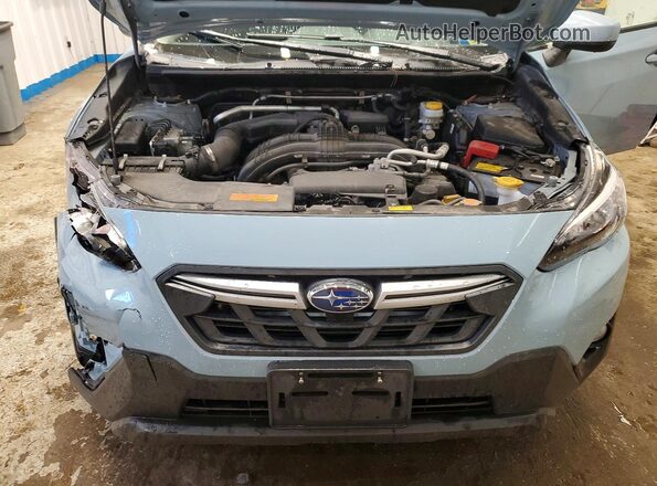 JF2GTAPC0P8252422 2023 SUBARU CROSSTREK Blue Vista del compartimento del motor