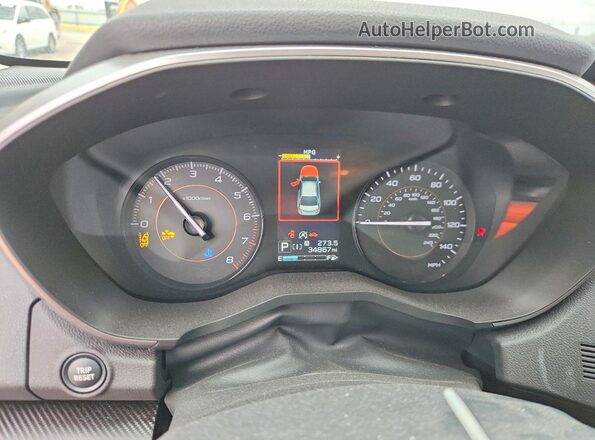 JF2GTAPC2L8239987 2020 SUBARU CROSSTREK Синий Вид щитка приборов