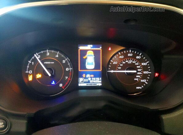 JF2GTAPC2L8275887 2020 SUBARU CROSSTREK Серый Вид щитка приборов