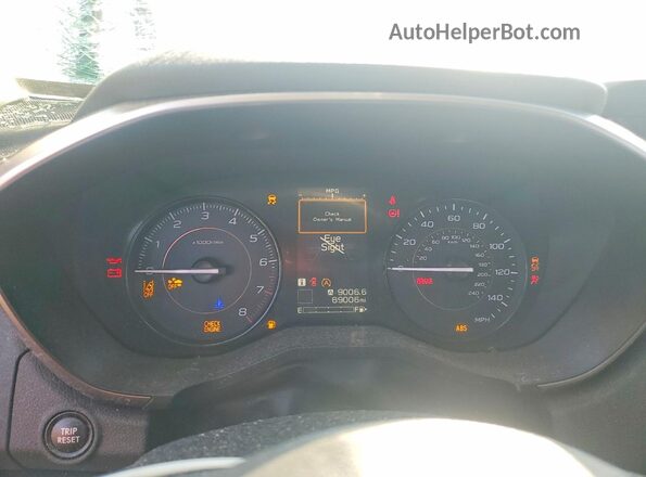 JF2GTAPC2M8320327 2021 SUBARU CROSSTREK Blue Вид щитка приладів