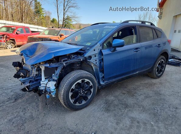 JF2GTAPC2NH204272 2022 SUBARU CROSSTREK Синий Передняя левая четверть