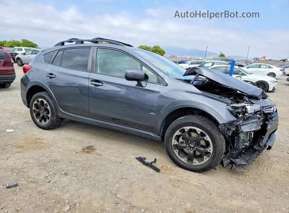 JF2GTAPC2PH254561 2023 SUBARU CROSSTREK Gray Delantero derecho