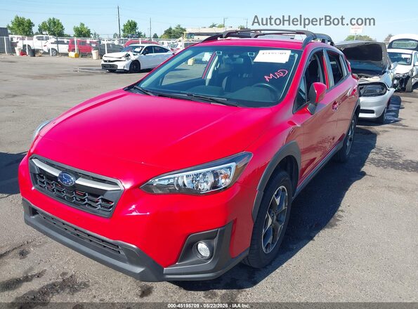 JF2GTAPC3L8242977 2020 SUBARU CROSSTREK Red Vista tres cuartos delantera izquierda
