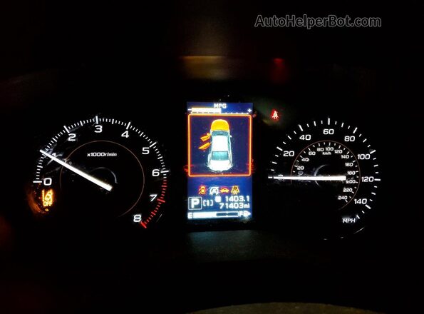 JF2GTAPC3M8275818 2021 SUBARU CROSSTREK Black Вид щитка приладів