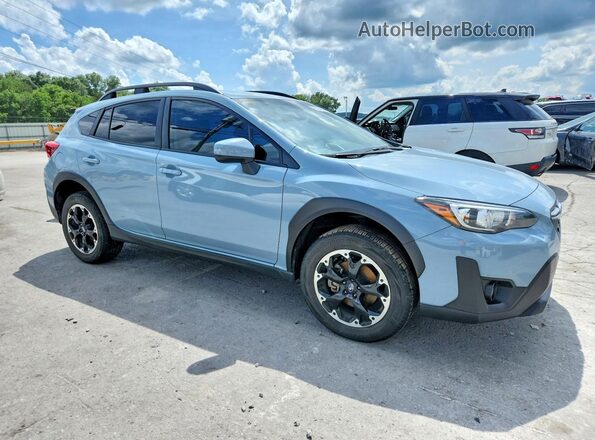 JF2GTAPC6MH356117 2021 SUBARU CROSSTREK Blue Delantero derecho