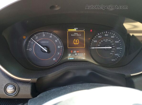JF2GTAPC7MH349225 2021 SUBARU CROSSTREK Красный Вид щитка приборов
