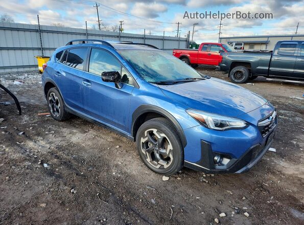 JF2GTHMC0MH367174 2021 SUBARU CROSSTREK Синий Передняя правая четверть