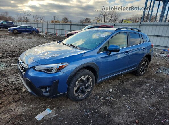 JF2GTHMC0MH367174 2021 SUBARU CROSSTREK Синий Передняя левая четверть
