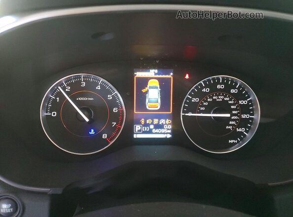 JF2GTHMC1M8224511 2021 SUBARU CROSSTREK Silver Widok zestawu wskaźników
