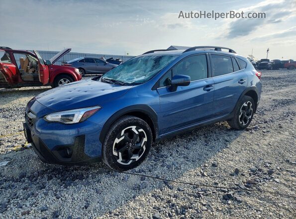 JF2GTHMC1MH277886 2021 SUBARU CROSSTREK Blue Передня ліва чверть