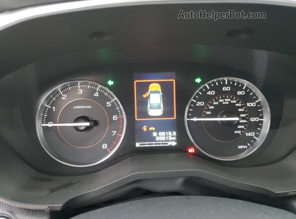 JF2GTHMC2M8230849 2021 SUBARU CROSSTREK Gray Instrument cluster view