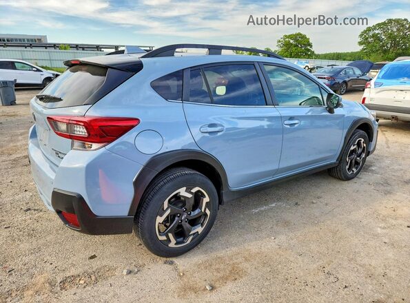 JF2GTHMC3N8200129 2022 SUBARU CROSSTREK Blue Trasero derecho
