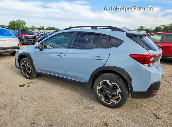 JF2GTHMC3N8200129 2022 SUBARU CROSSTREK Blue Trasero izquierdo