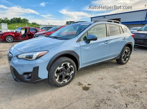 JF2GTHMC3N8200129 2022 SUBARU CROSSTREK Blue Vista tres cuartos delantera izquierda