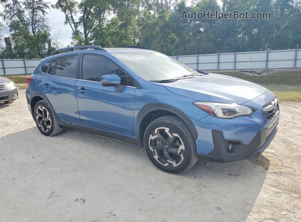 JF2GTHMC4MH344092 2021 SUBARU CROSSTREK Blue Przód prawy