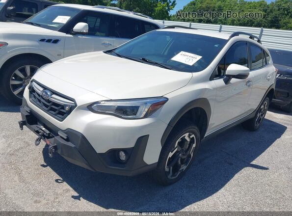JF2GTHMC4P8274095 2023 SUBARU CROSSTREK White Vista tres cuartos delantera izquierda