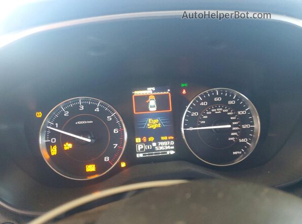 JF2GTHMC7M8226554 2021 SUBARU CROSSTREK Black ხელსაწყოთა პანელის ხედი