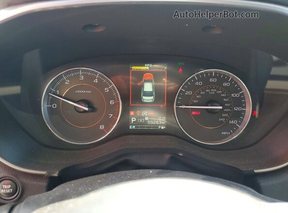 JF2GTHMC7N8240729 2022 SUBARU CROSSTREK Серый Вид щитка приборов