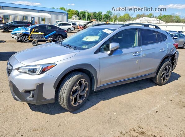 JF2GTHMCXM8213717 2021 SUBARU CROSSTREK Silver Vista tres cuartos delantera izquierda