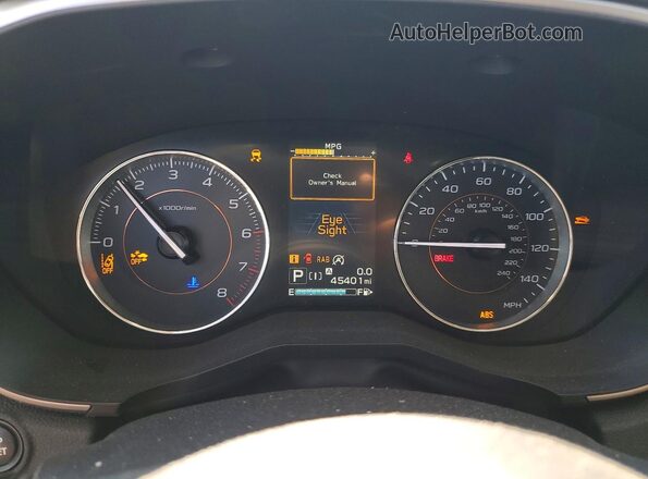 JF2GTHMCXM8213717 2021 SUBARU CROSSTREK Silver Vista del cuadro de instrumentos