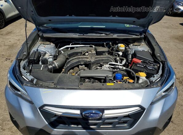 JF2GTHMCXM8213717 2021 SUBARU CROSSTREK Silver Vista del compartimento del motor