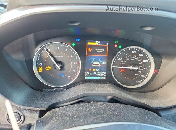 JF2GTHNC5PH254646 2023 SUBARU CROSSTREK Синий Вид щитка приборов