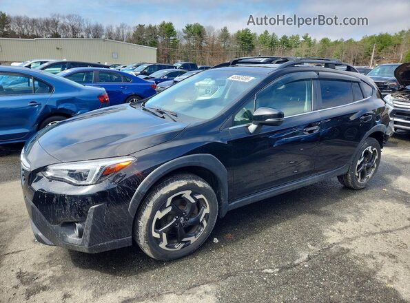 JF2GTHNC9MH309644 2021 SUBARU CROSSTREK Black Vista tres cuartos delantera izquierda