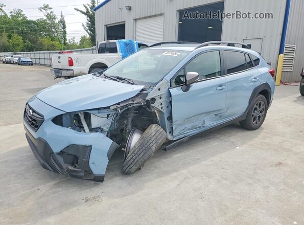 JF2GTHRC8MH381896 2021 SUBARU CROSSTREK Синий Передняя левая четверть