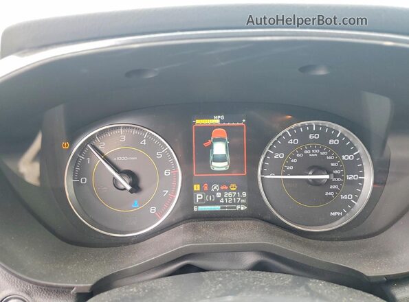 JF2GTHRC8MH381896 2021 SUBARU CROSSTREK Синий Вид щитка приборов