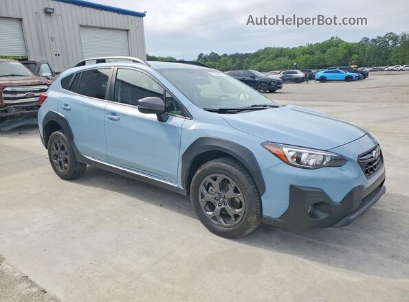 JF2GTHRC8MH381896 2021 SUBARU CROSSTREK Синий Передняя правая четверть