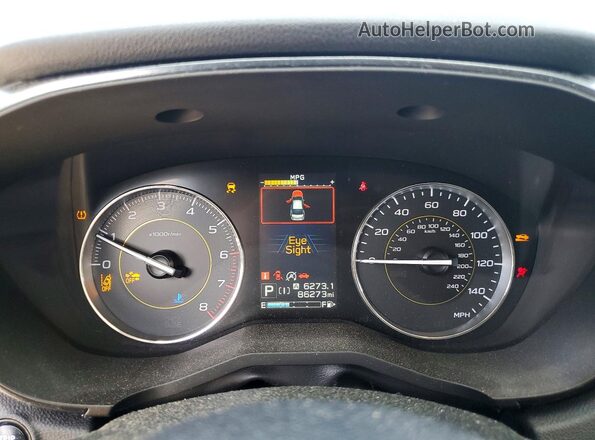 JF2GTHRC9MH354755 2021 SUBARU CROSSTREK Blue Widok zestawu wskaźników