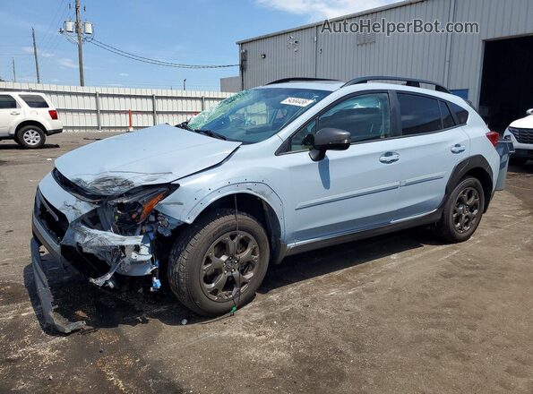 JF2GTHSC3PH251863 2023 SUBARU CROSSTREK Blue Vista tres cuartos delantera izquierda