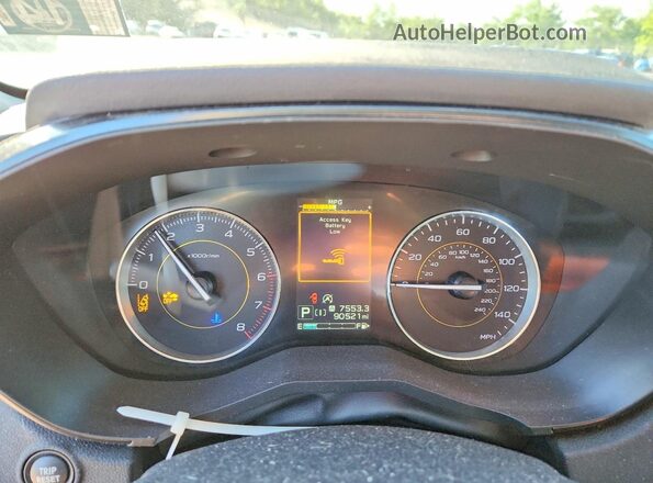 JF2GTHSC4MH208788 2021 SUBARU CROSSTREK Blue Vista del cuadro de instrumentos