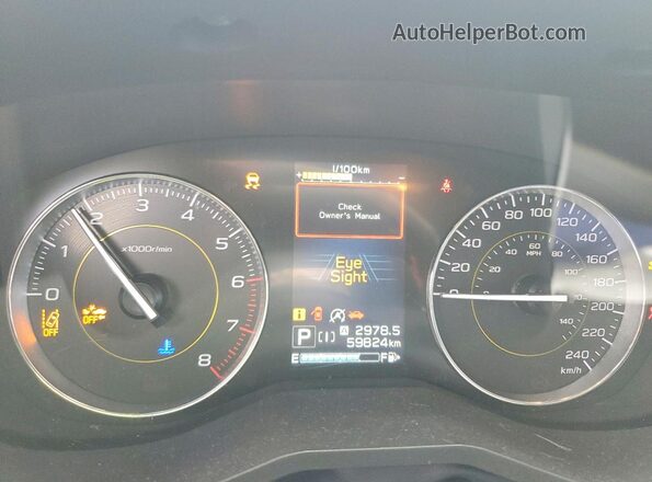 JF2GTHSC4MH384725 2022 SUBARU CROSSTREK White Вид щитка приладів