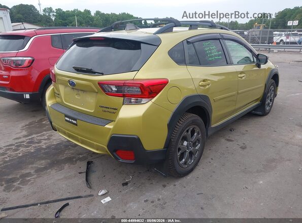 JF2GTHSC5MH316031 2021 SUBARU CROSSTREK Зеленый Задняя правая четверть
