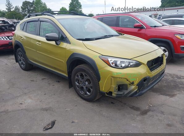 JF2GTHSC5MH316031 2021 SUBARU CROSSTREK Зеленый Передняя правая четверть
