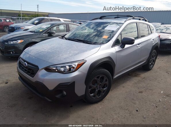 JF2GTHSC5MH323688 2021 SUBARU CROSSTREK Gray Առջևի ձախ երեք քառորդ տեսարան