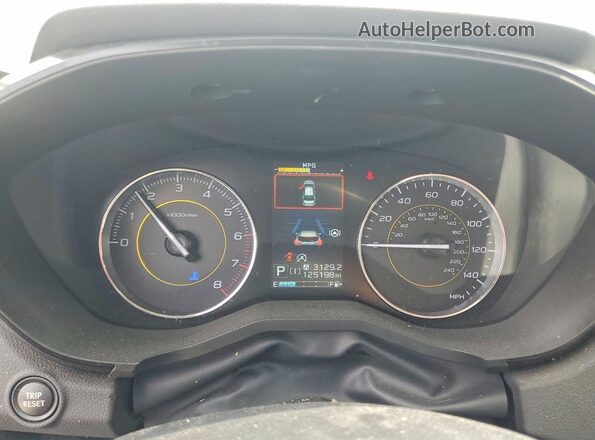 JF2GTHSC5NH266121 2022 SUBARU CROSSTREK White Widok zestawu wskaźników