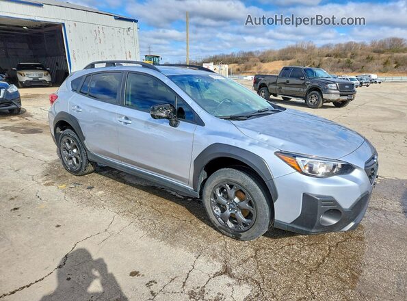 JF2GTHSC5PH325509 2023 SUBARU CROSSTREK Серебряный Передняя правая четверть