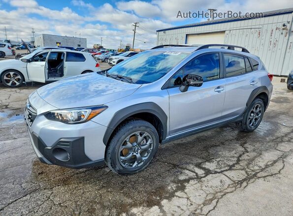 JF2GTHSC5PH325509 2023 SUBARU CROSSTREK Серебряный Передняя левая четверть